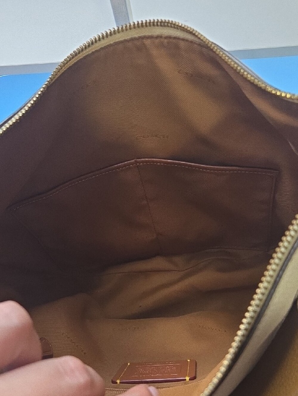 Coach Western Rivets/tea Rose Nomad Hobo Cream Leather - Picture 11 of 12